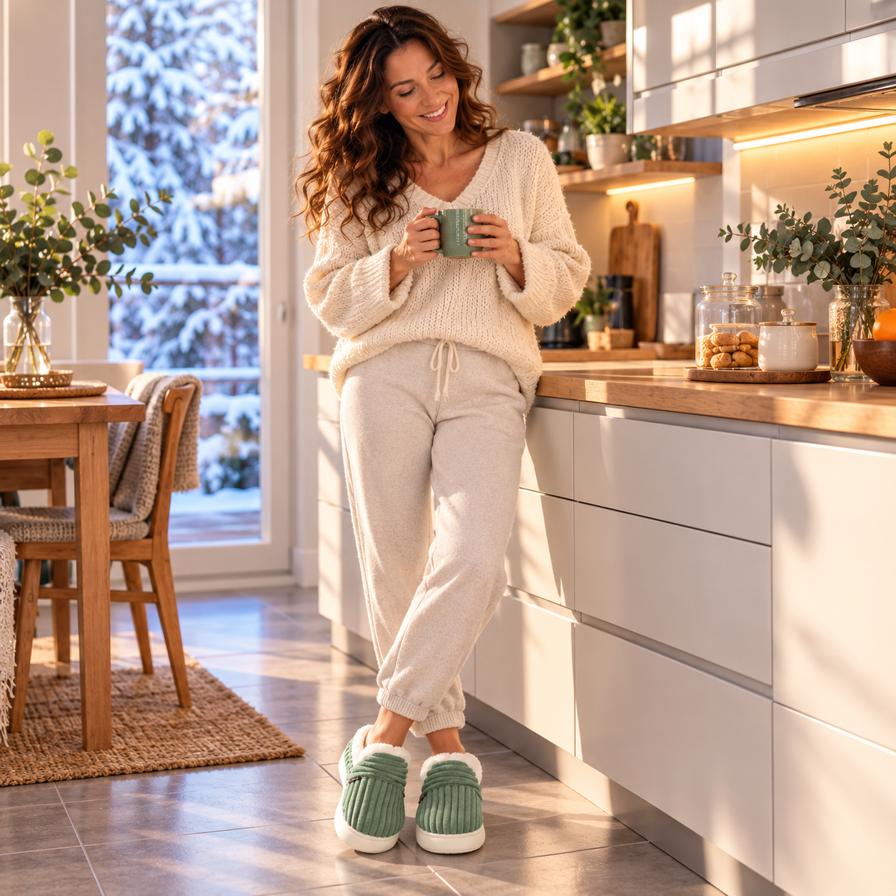 Cloudies™ - Pantoufles d'hiver unisexes qui réchauffent vos pieds en 5 minutes chrono