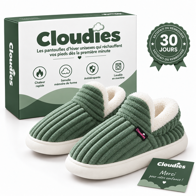 Cloudies™ - Pantoufles d'hiver unisexes qui réchauffent vos pieds dès la première minute
